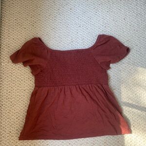Old Navy Kids Rust Smocked Blouse